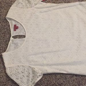 Lace short sleeve top